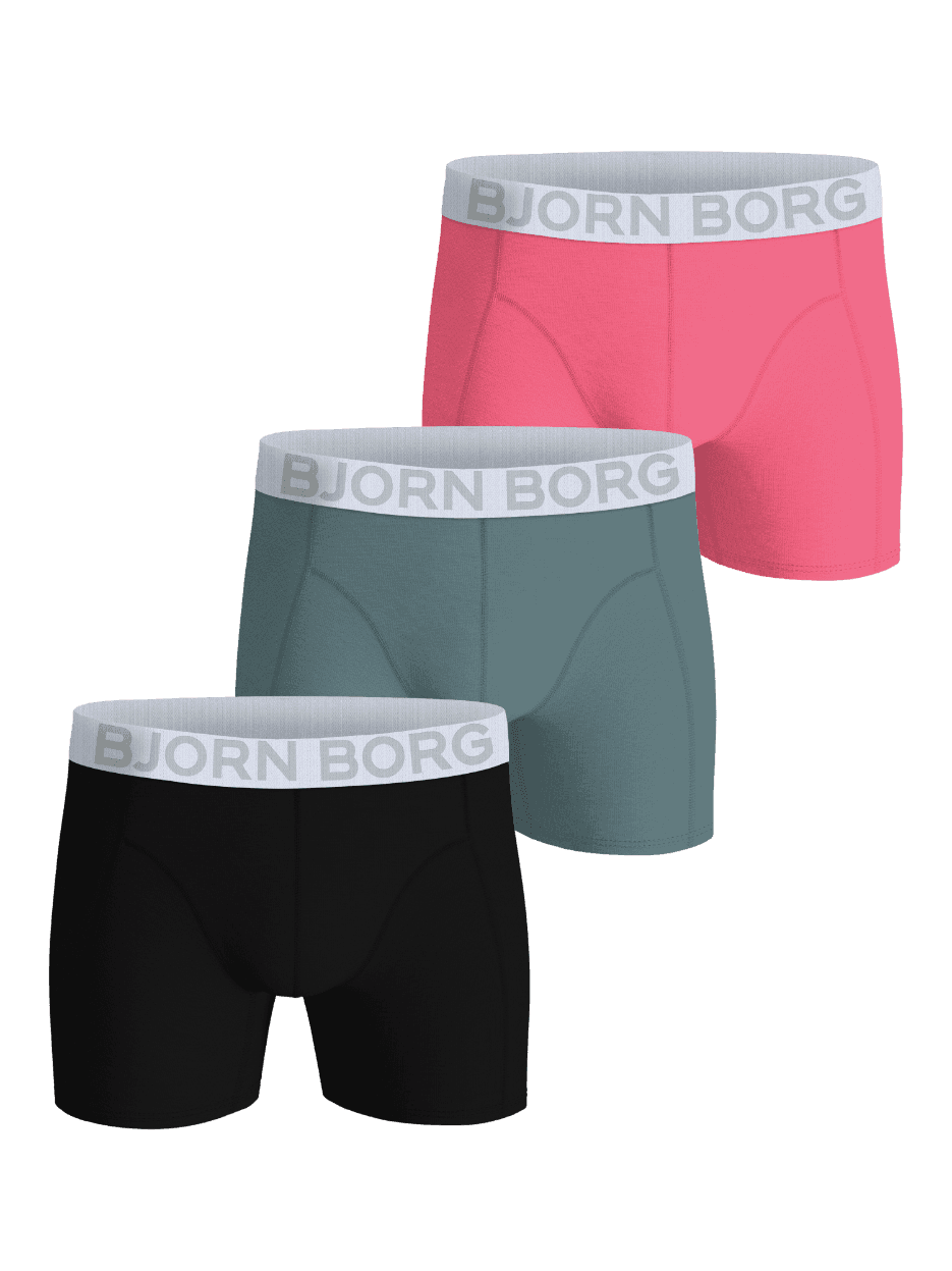 Björn Borg - Organic Cotton Stretch Boxers 3-pack Mehrfarbig Men - Image 1