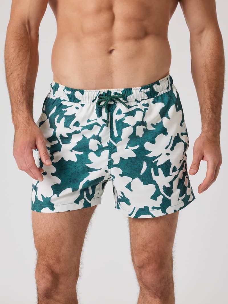 Borg Print Swim Shorts