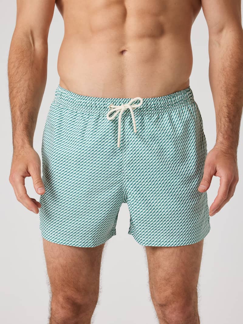 Borg Print Swim Shorts