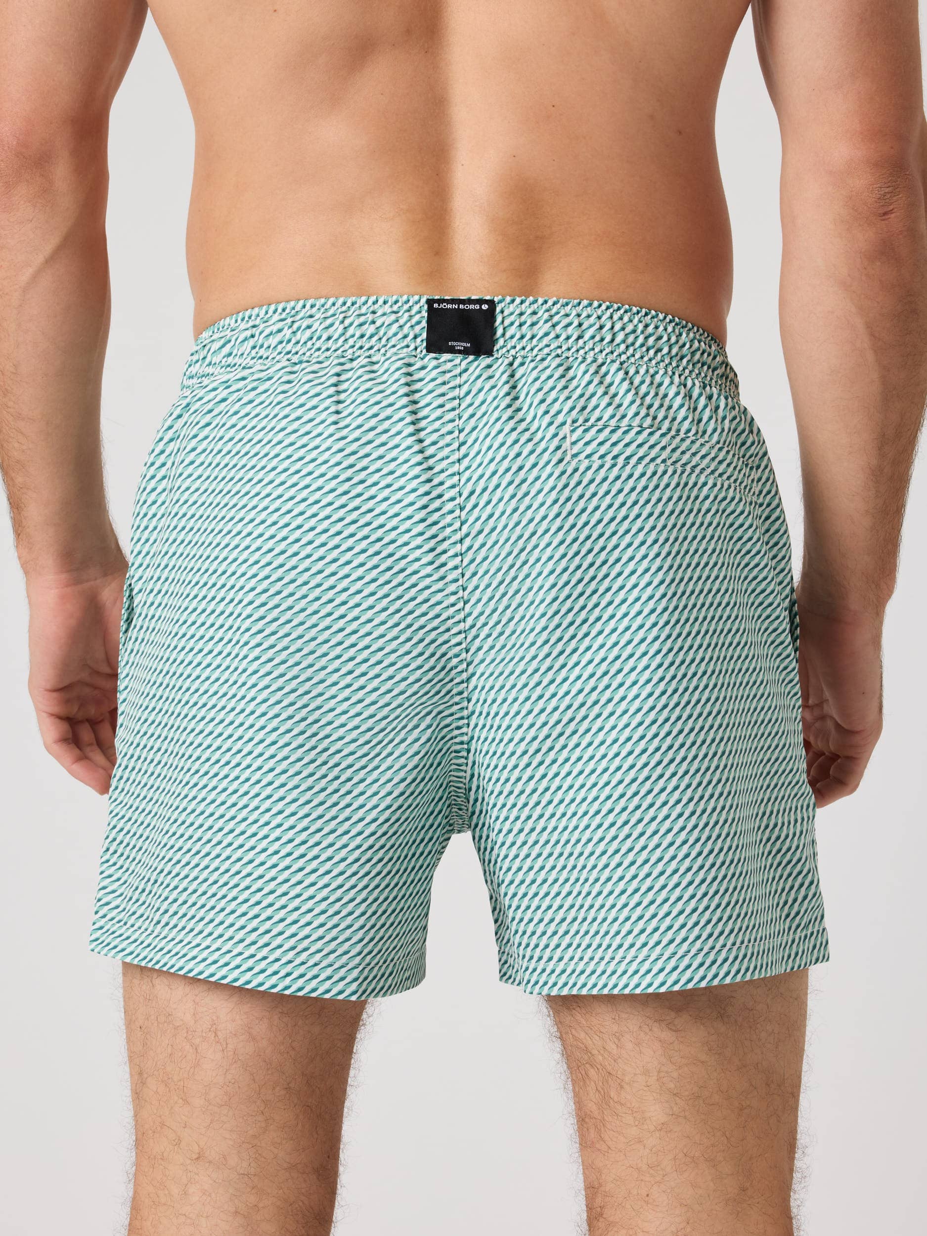 Borg Print Swim Shorts - Men - Candy Stripe 4 | Björn Borg