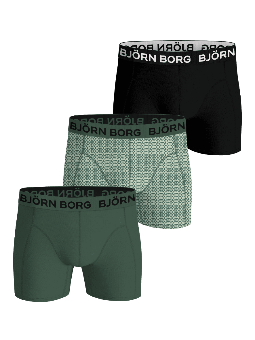 Björn Borg - Bamboo Cotton Blend Boxers 3-pack Mehrfarbig Men - Image 1