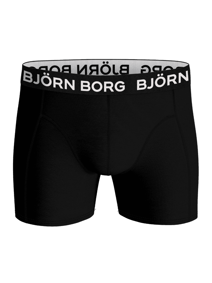 Bamboo Cotton Blend Boxers 3-pack i sort blød bambusviskose med en hvid logolinning og funktionel pasform til mænd. - Image 5