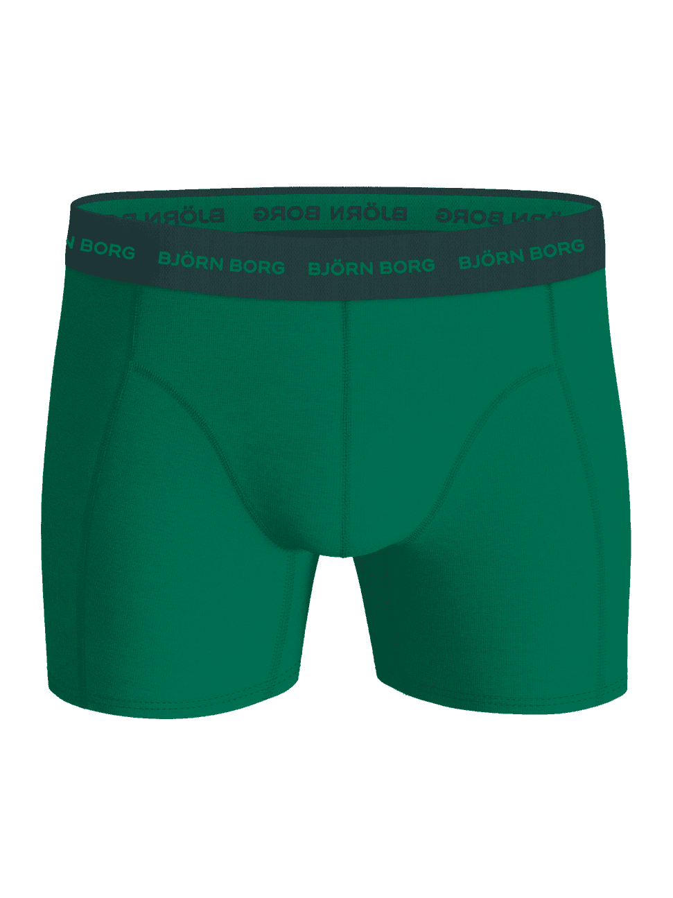 Grön Cotton Stretch Boxers 7-pack i mjuk bomullsstretch för herr med en matchande logoresår. - Image 5