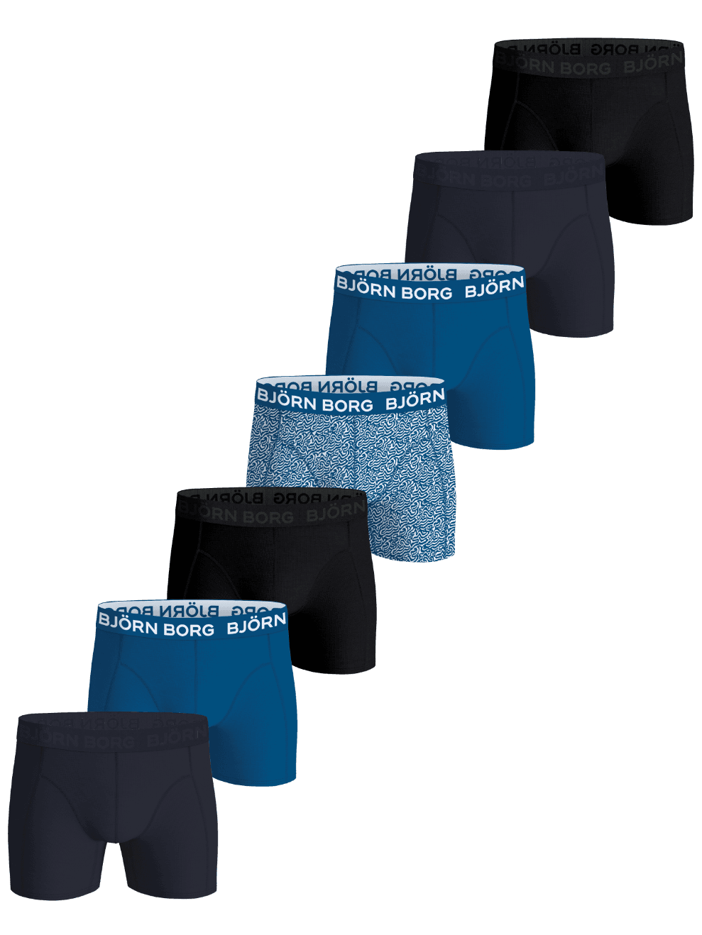 Björn Borg - Cotton Stretch Boxers 7-pack Multi Men - Image 1