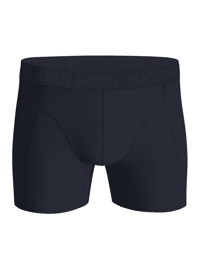 Cotton Stretch Boxers 7-pack i Navy set forfra i en funktionel bomuldsblanding med ikonisk linning. - Image 2