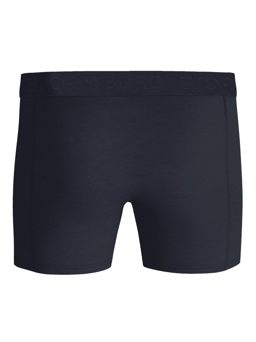 Vue de face du Cotton Stretch Boxers 7-pack en Marine, un boxer fonctionnel avec logo ton sur ton. - Image 3