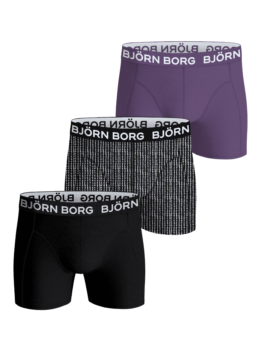 Björn Borg - Cotton Stretch Boxers 3-pack Multi Herr - Image 1
