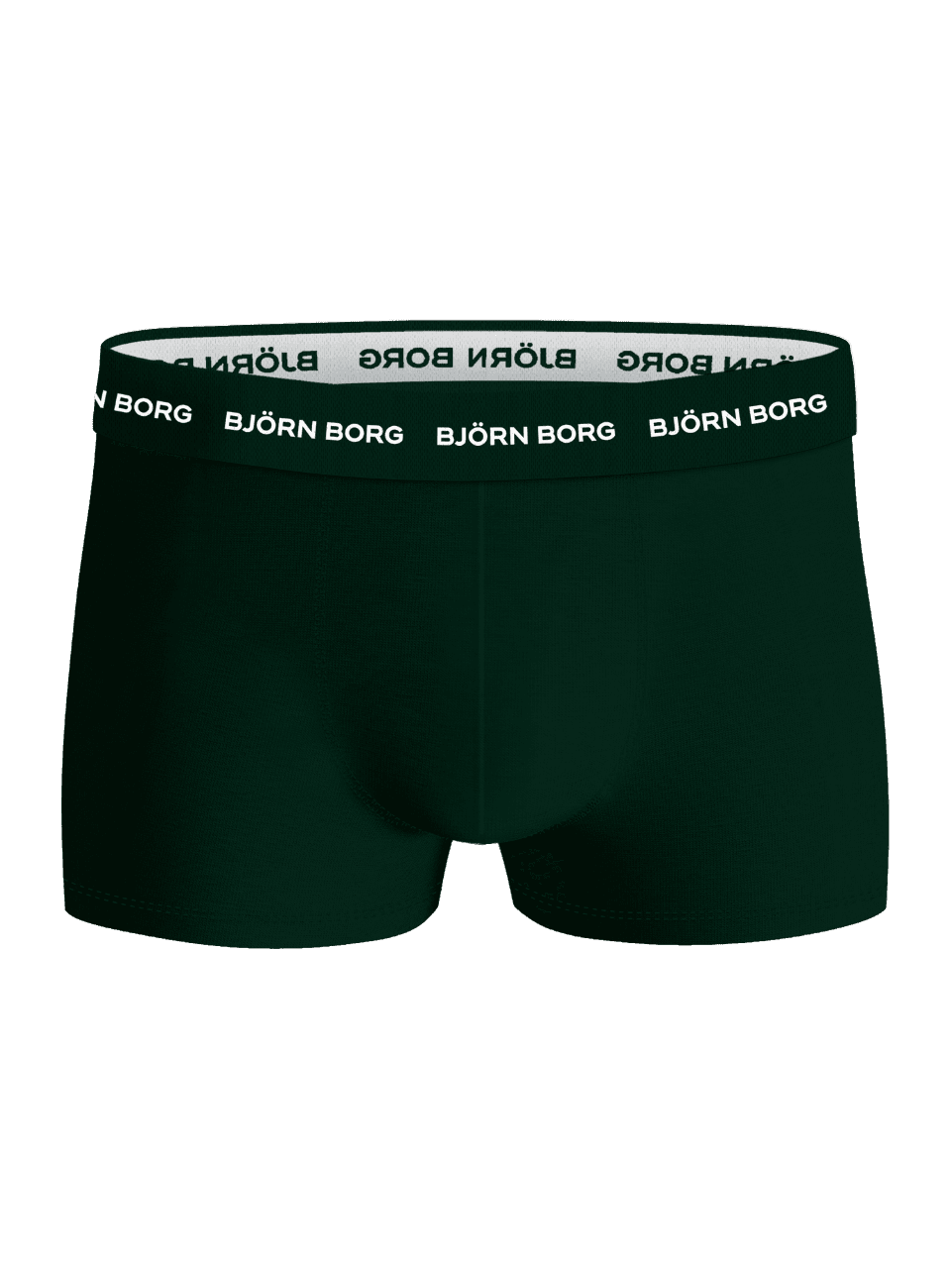 Gröna Cotton Stretch Trunks 5-pack för män med en ikonisk resår som kombinerar stil och funktion. - Image 2