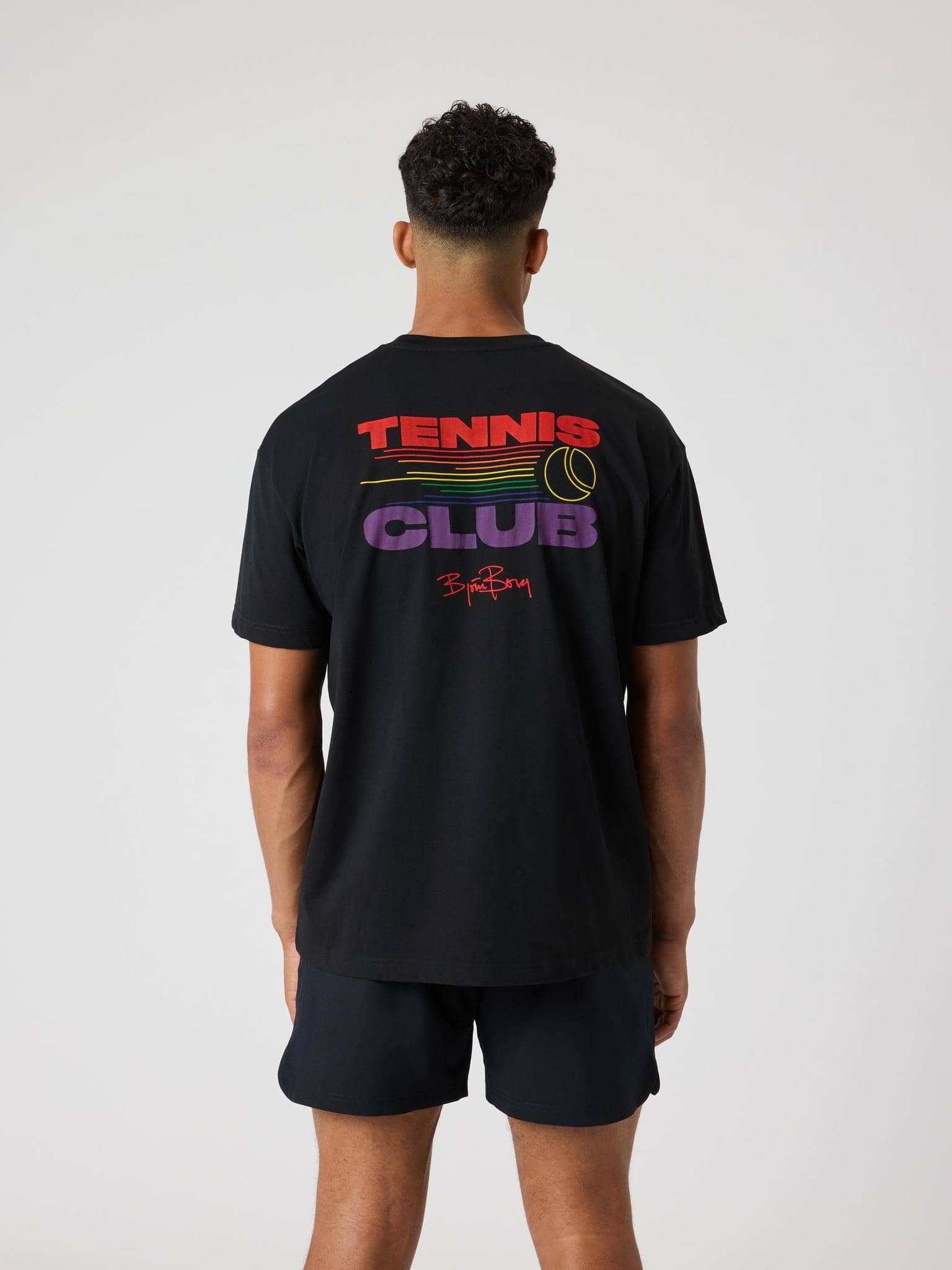 Björn Borg - Borg Gym Pride Oversized T-Shirt Black Beauty Men - Image 1