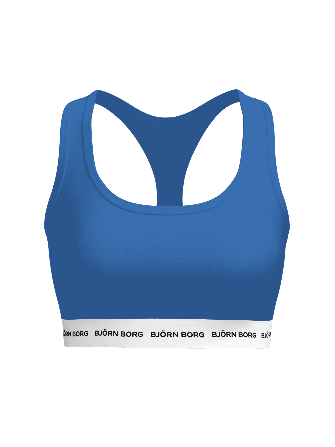 Logo Soft Top i Palace Blue (Blå) set forfra i blød bomuldsstretch med hvid Björn Borg-logolinning. - Image 2