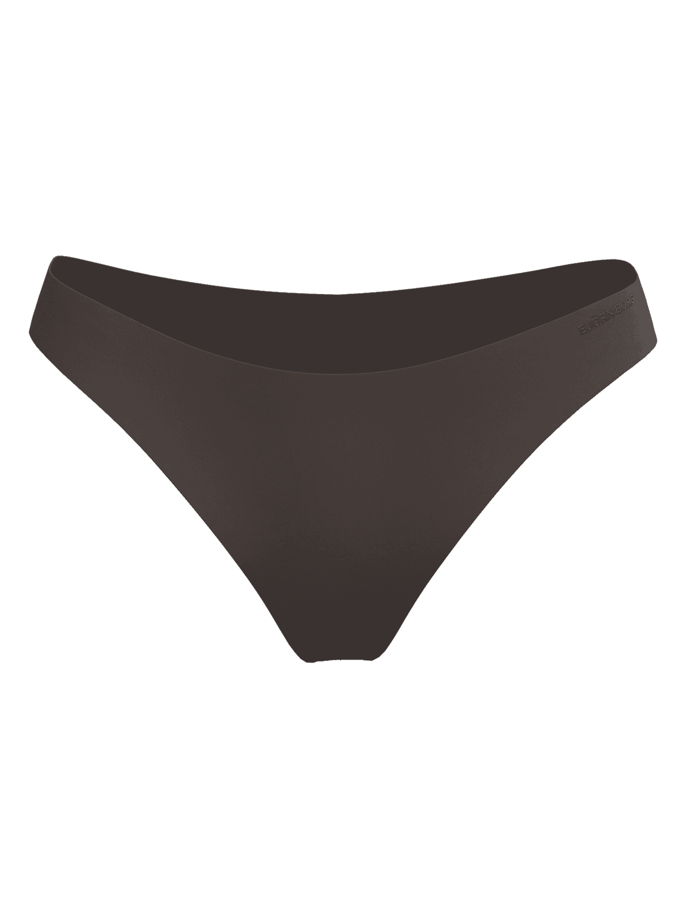 Vooraanzicht van de bruine Invisible Briefs 3-pack met naadloze lasergesneden randen voor een gladde fit bij training. - Image 4