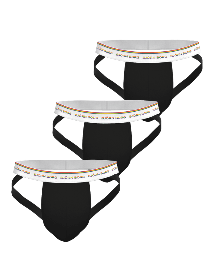 Björn Borg - Cotton Stretch Jock Straps 3-pack Multi
