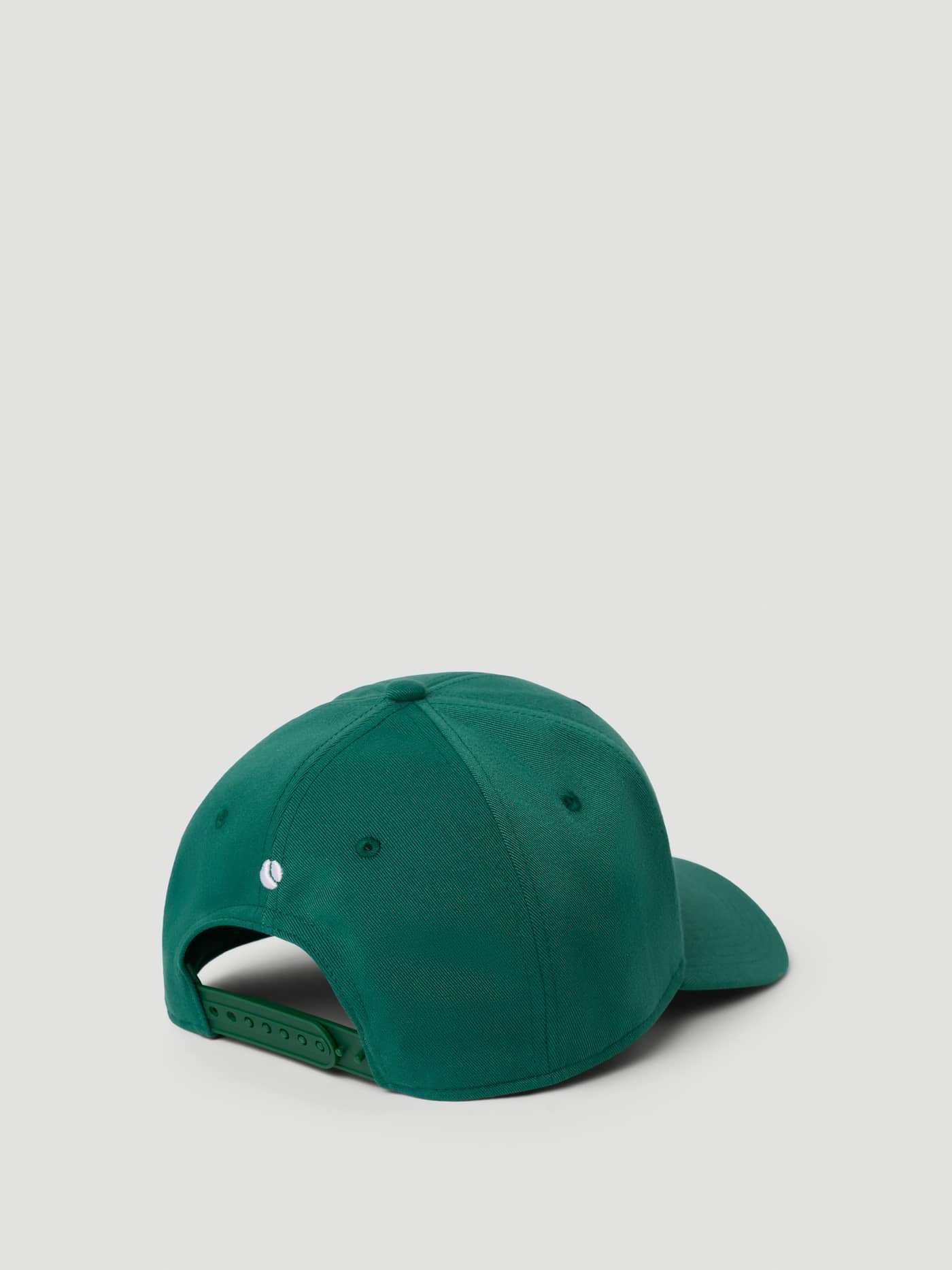 Vista posterior de la Borg Course Cap en Verdant Green (Verde), gorra de golf con estampado de pelota de tenis. - Image 3