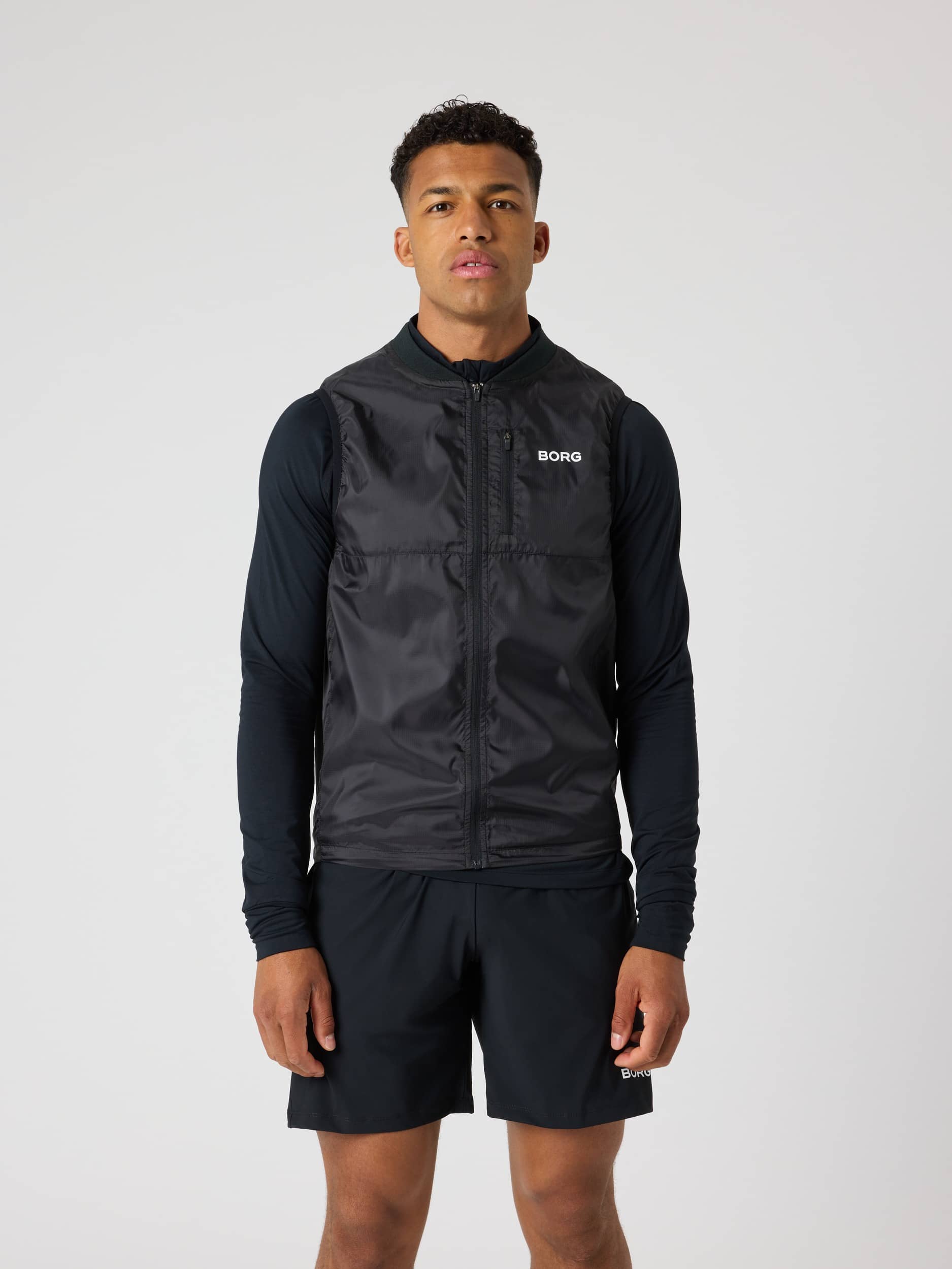 Borg Golf Vest Ripstop - Men - Black Beauty | Björn Borg