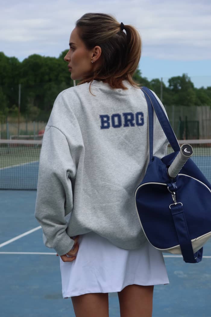 Björn Borg - Borg Boyfriend Sweatshirt Ultra Light Grey Melange