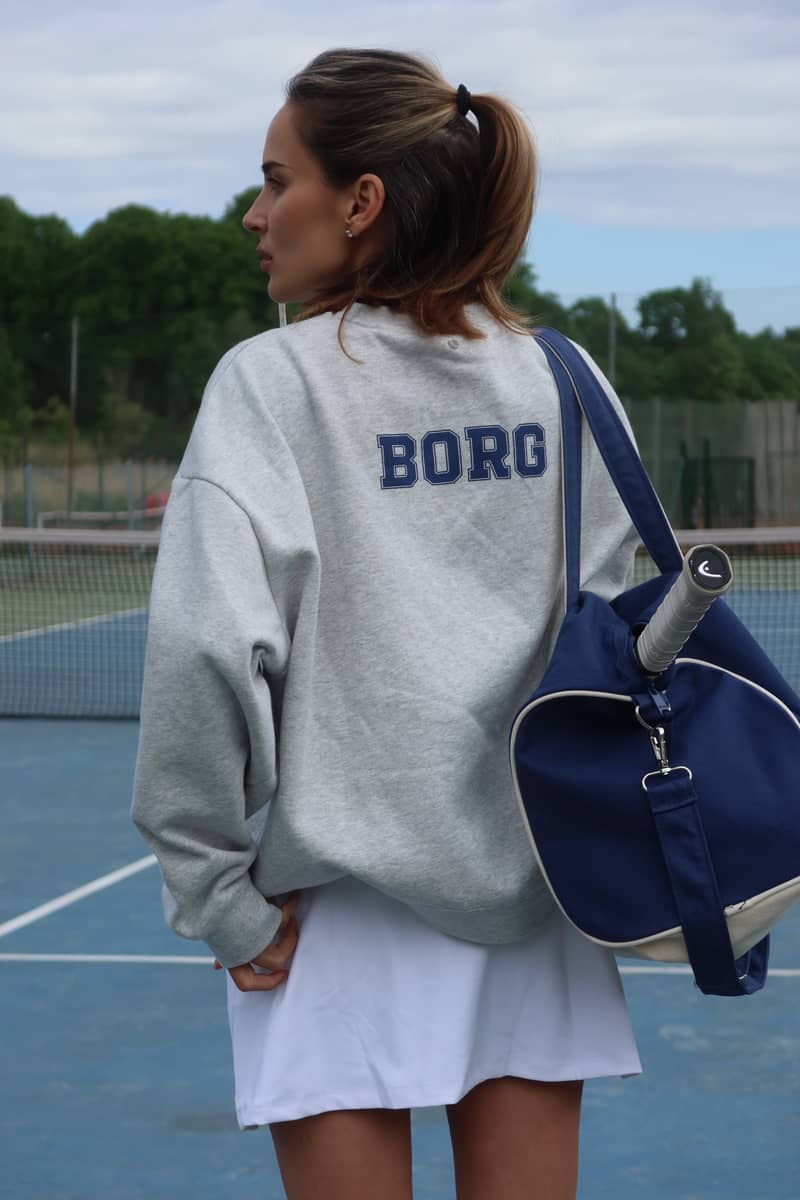Björn Borg - Borg Boyfriend Sweatshirt Ultra Light Grey Melange