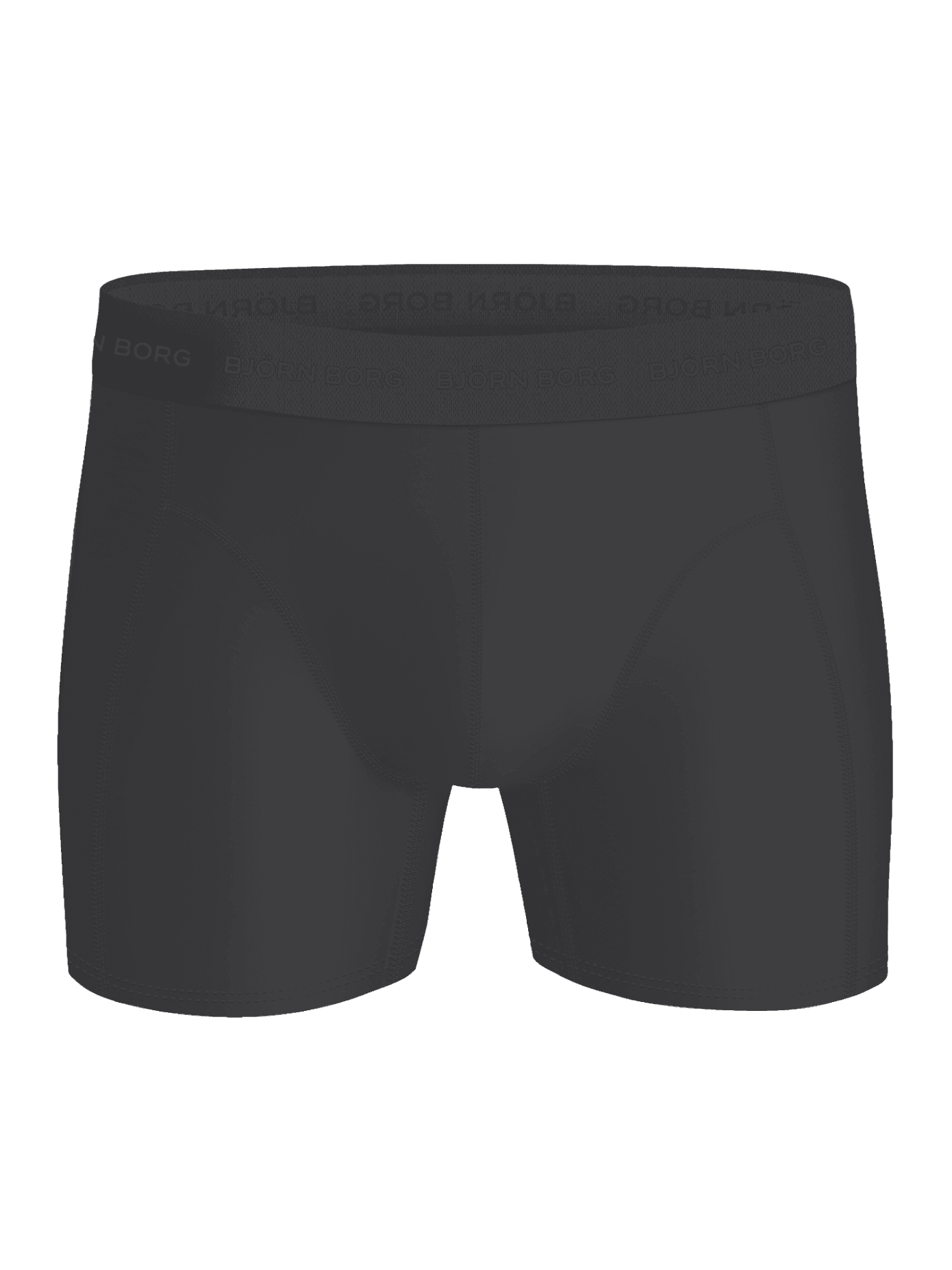 Front view of the black Björn Borg Microfiber Boxers 3-pack featuring quick-dry fabric and a tonal logo waistband. - Image 4
