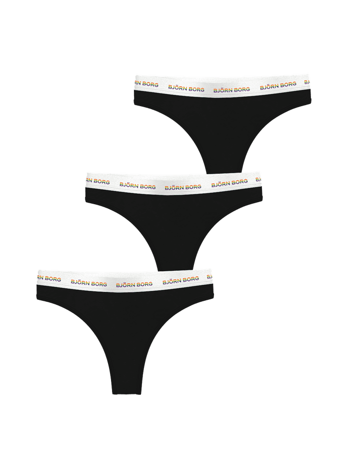 Björn Borg - Logo Thongs 3-pack Multi