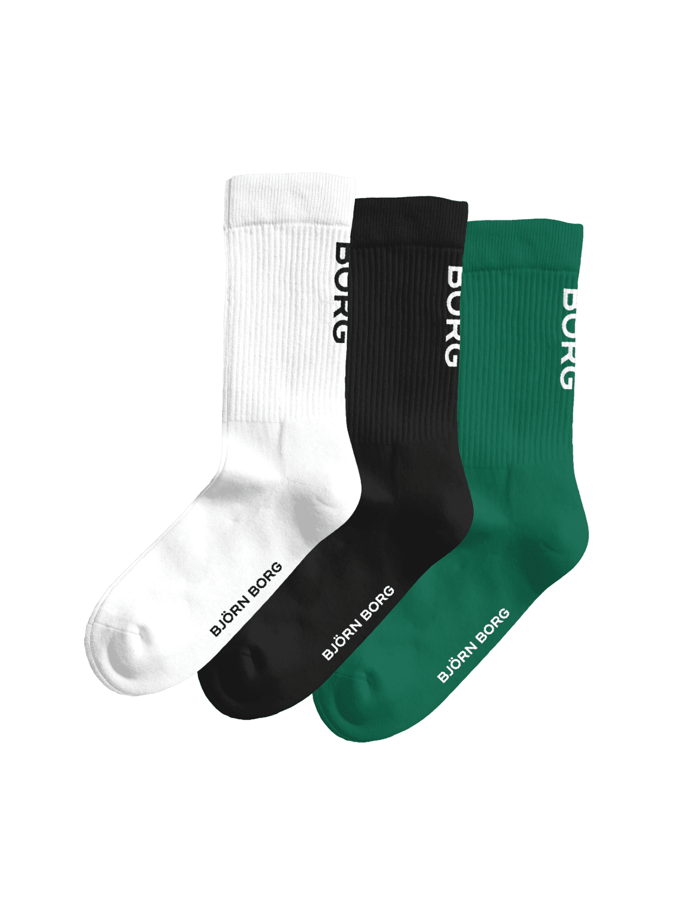 Björn Borg - Classic Crew Socks 3-pack Multicolore Women - Image 1