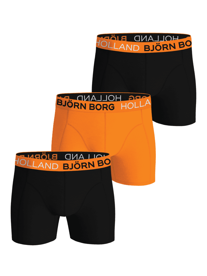 Björn Borg - Cotton Stretch Boxers Holland 3-pack Mehrfarbig
