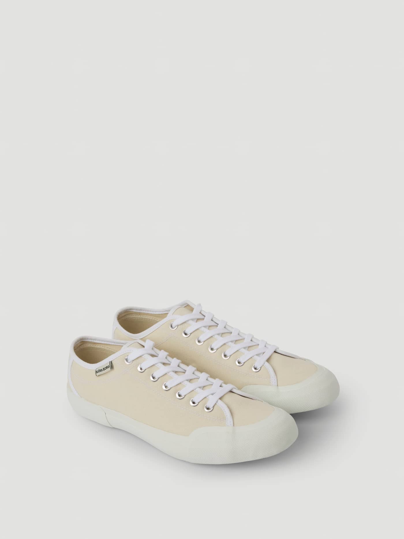 Beige Unisex Smash Sneakers crafted from breathable cotton canvas, perfect for tennis and everyday leisure. - Image 1