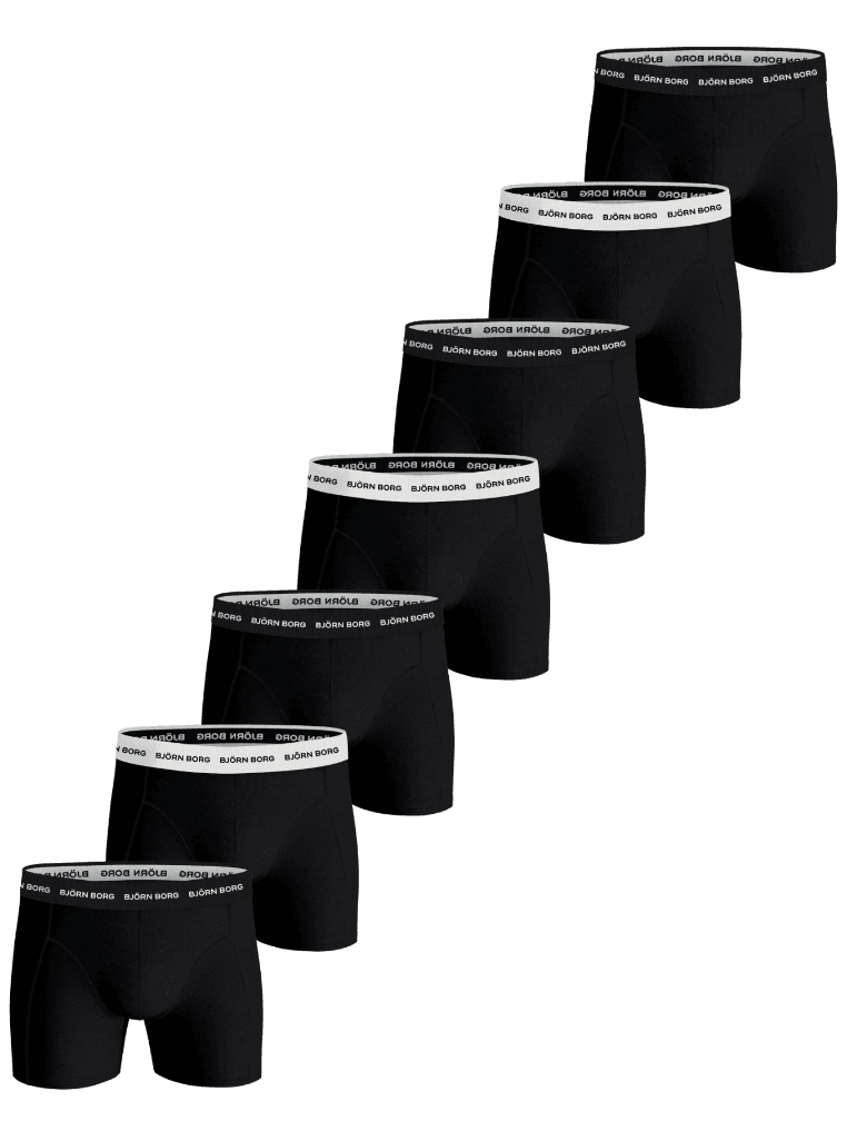 Björn Borg - Cotton Stretch Boxer 7-pack Black Men - Image 1