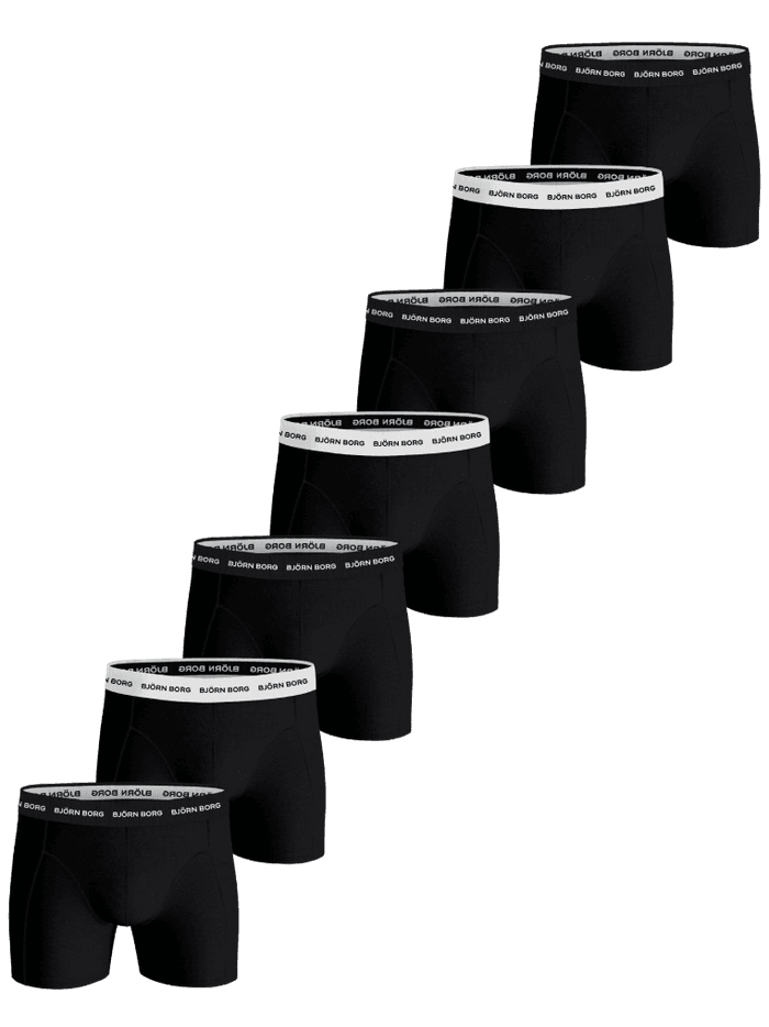 Björn Borg - Cotton Stretch Boxer 7-pack Negro