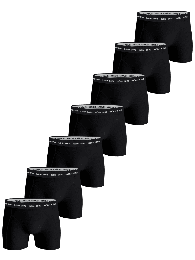 Björn Borg - Cotton Stretch Boxer 7-pack Black Men - Image 1
