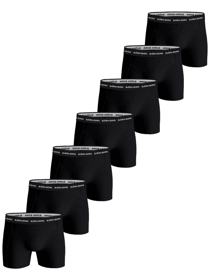 Björn Borg - Cotton Stretch Boxer 7-pack Negro