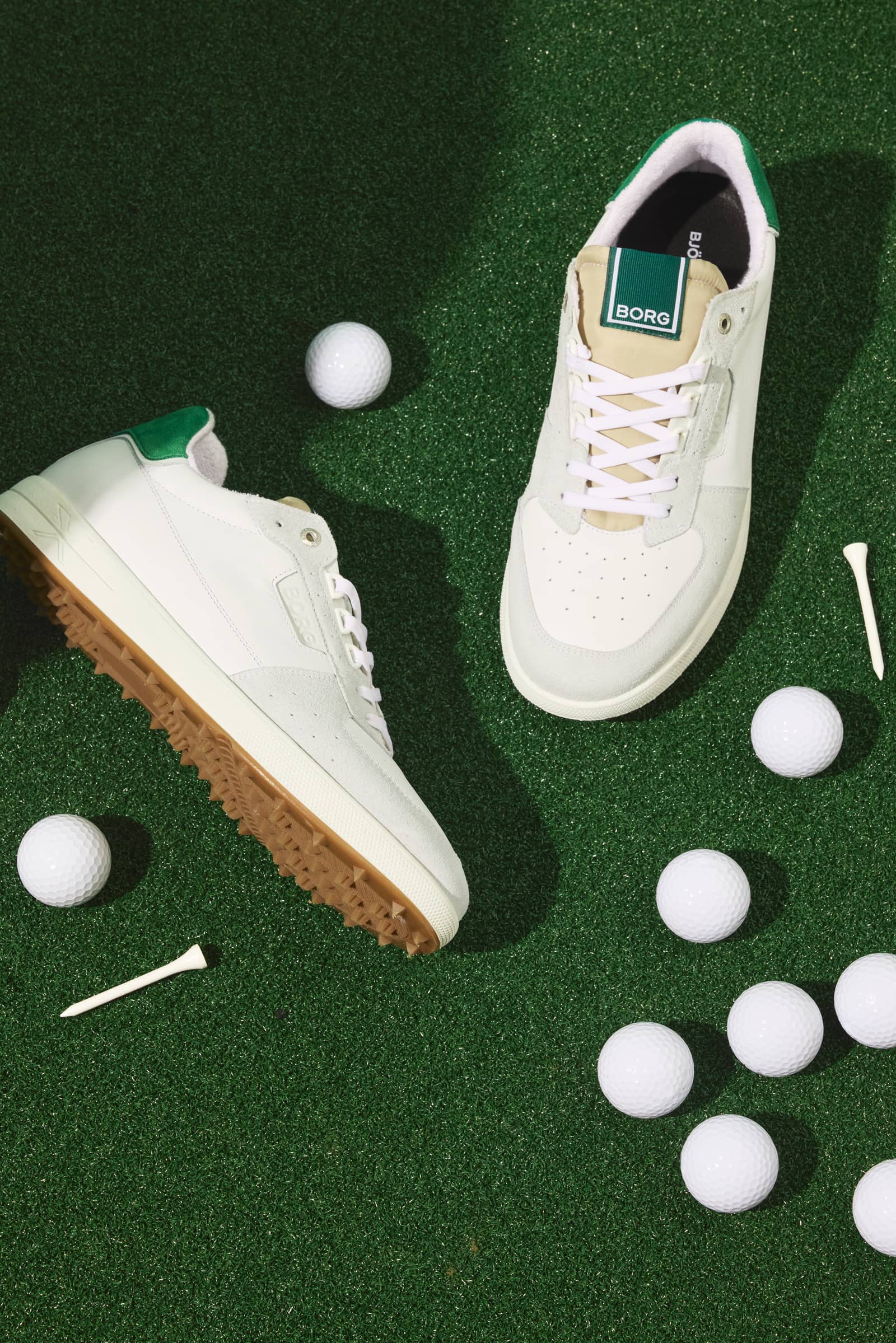 Björn Borg - Men's Baseline Golf Sneakers White / Green Men - Image 1