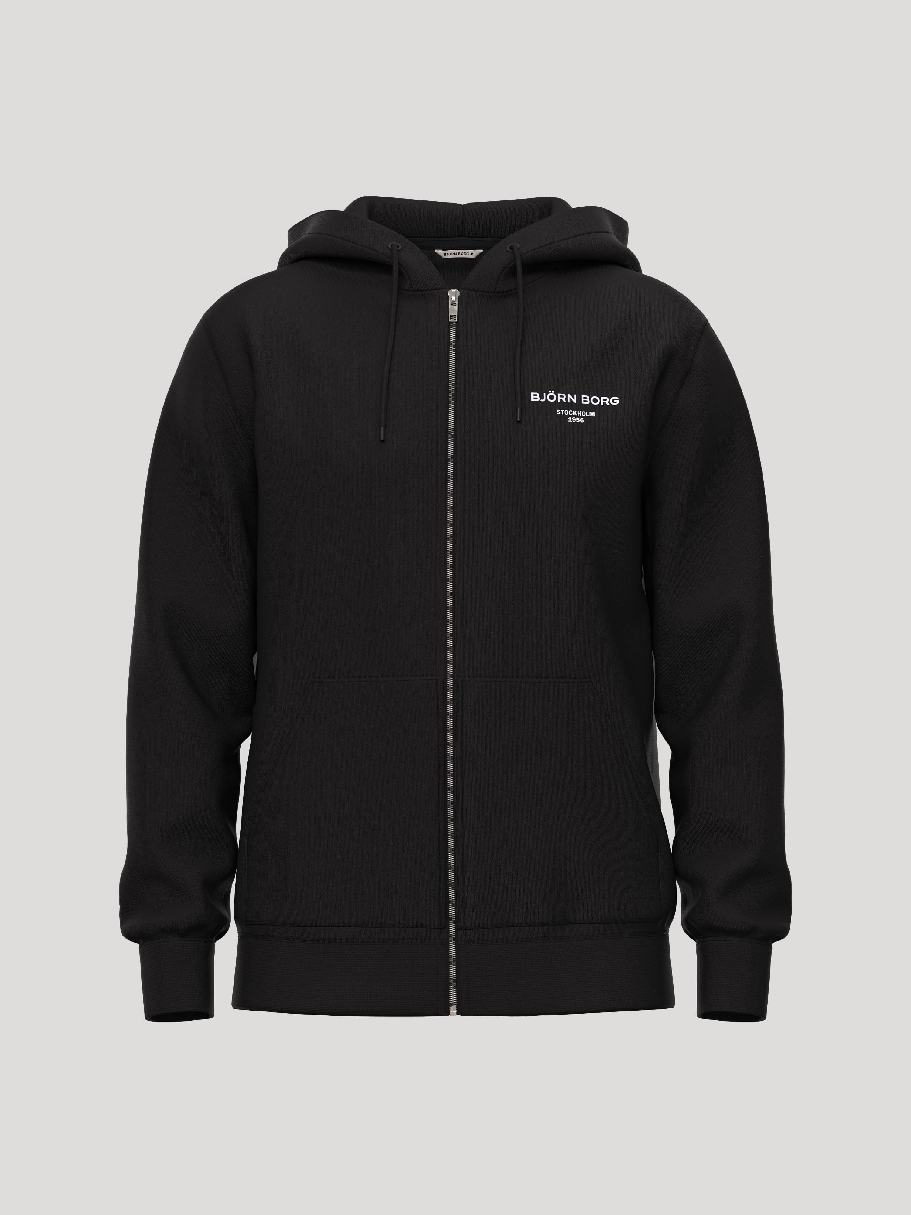 Borg Essential 1 Zip Hoodie - Men - Black Beauty | Björn Borg