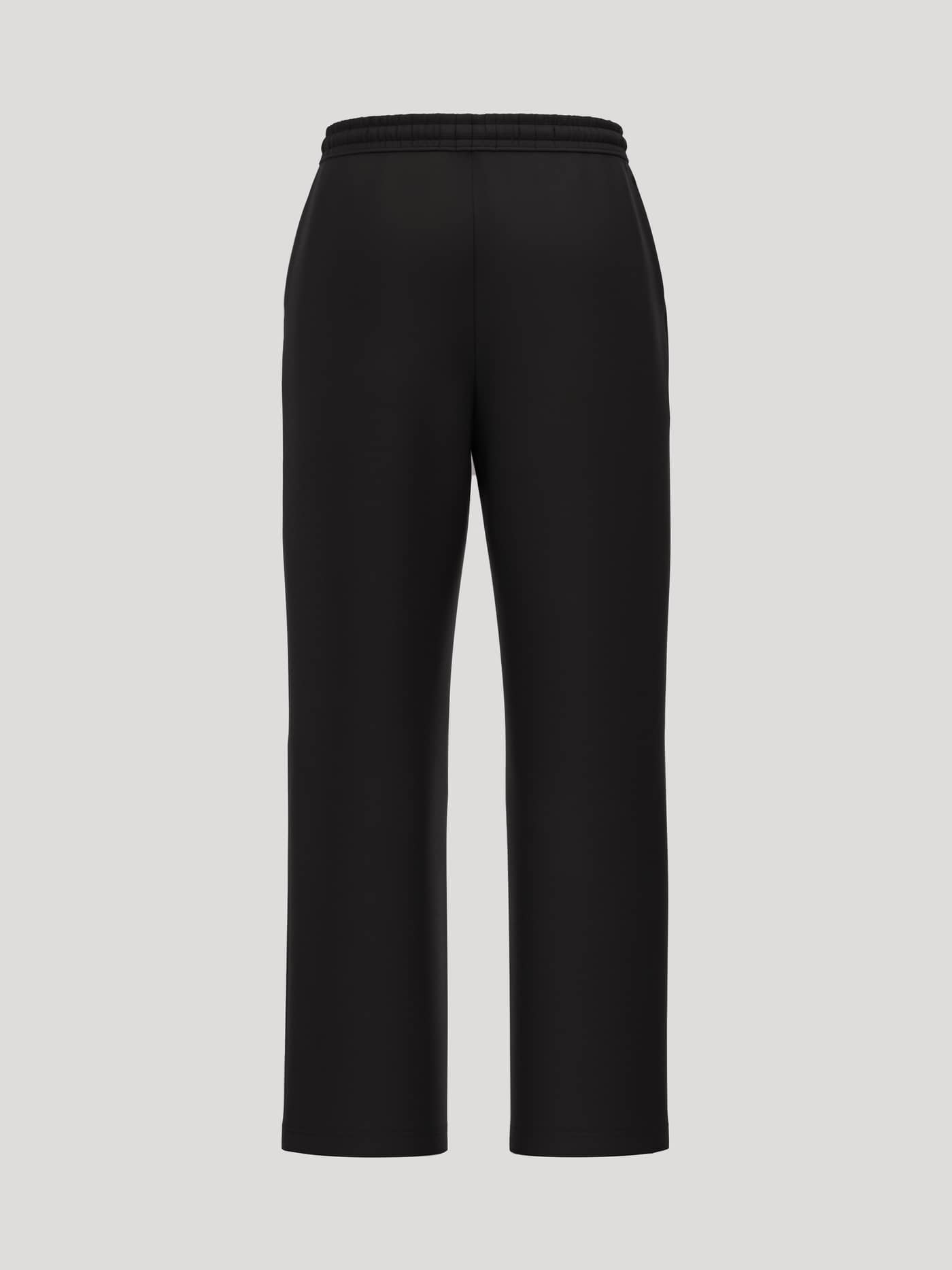 Borg Essential 1 Straight Sweatpants in Black Beauty (Black) with a comfortable straight-leg fit and elastic waist. - Image 2