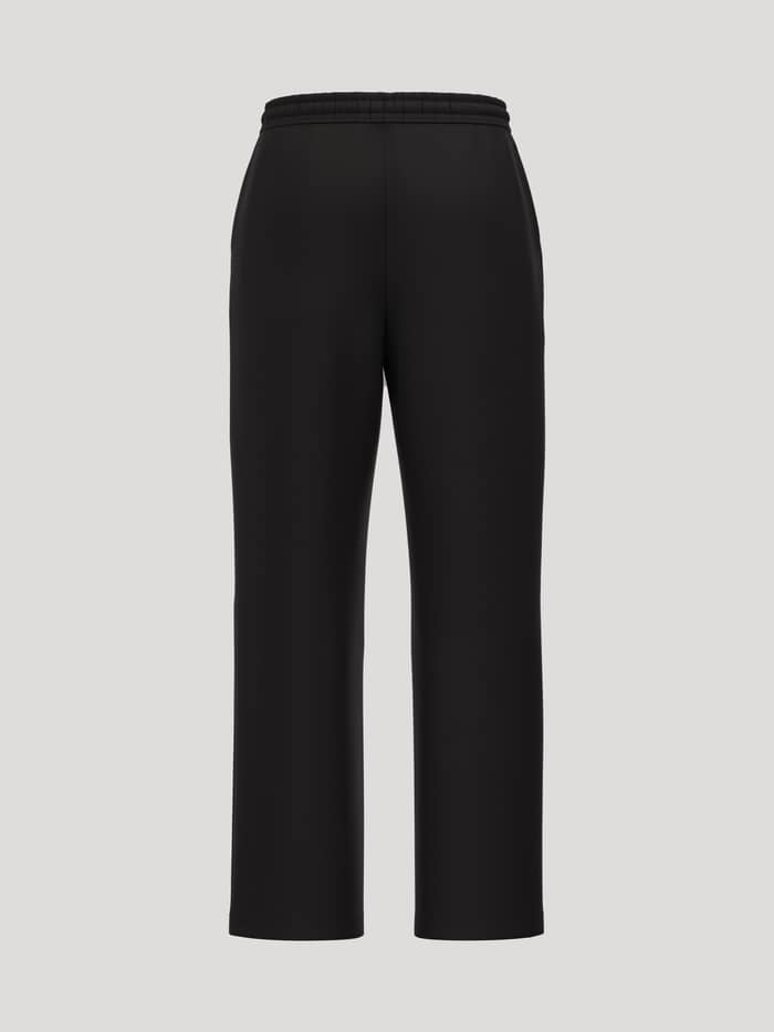 Borg Essential 1 Straight Sweatpants in Black Beauty (Zwart) met een comfortabele rechte pasvorm en elastische taille. - Image 2
