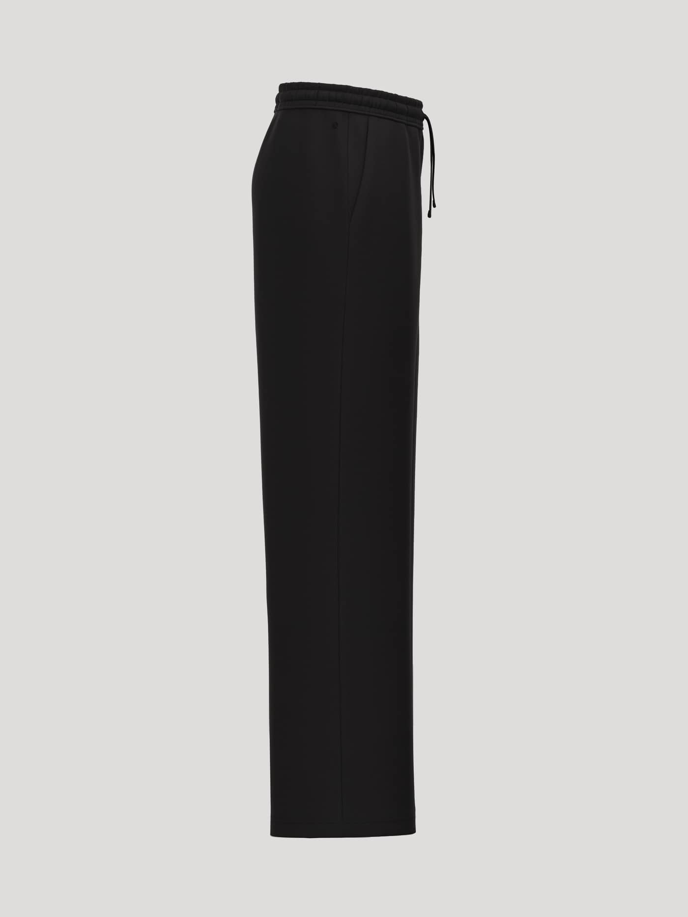 Borg Essential 1 Straight Sweatpants in Black Beauty (Black) featuring a straight-leg profile and drawstring waist. - Image 4
