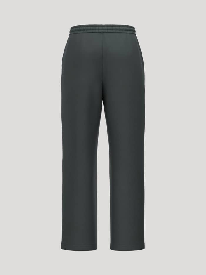 Achteraanzicht van de Borg Essential 1 Straight Sweatpants in Urban Chic (Groen) van zachte fleece voor tennis. - Image 2