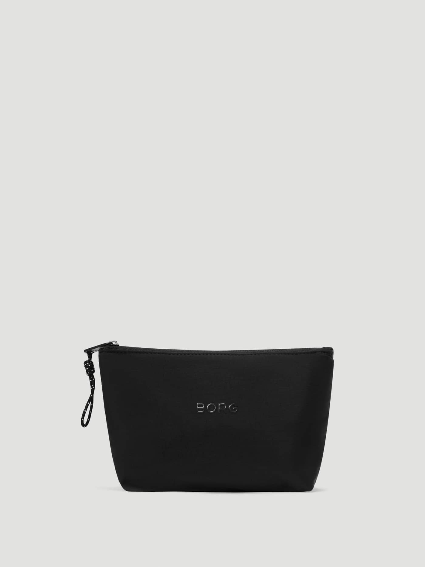Studio Active Wash Bag Set in Black Beauty (Black) with a tonal BORG print and zip closure for training essentials. - Image 5