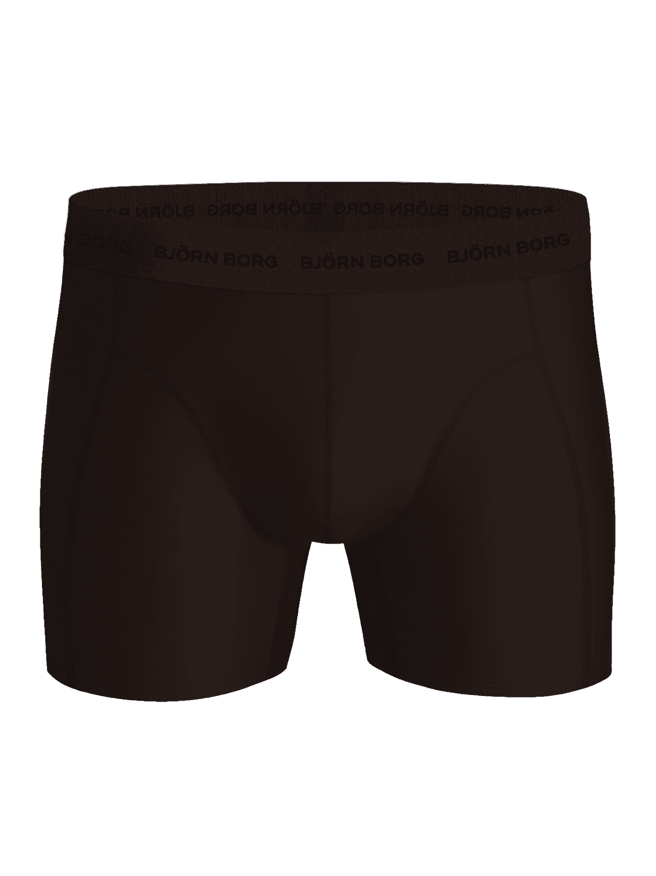 Microfiber Boxers 3-pack in brown, featuring a black logo on the waistband and a smooth, quick-drying finish. - Image 4
