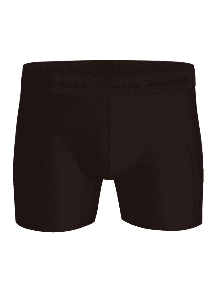 Microfiber Boxers 3-pack in Bruin van sneldrogende microvezel met een zwart logo op de tailleband. - Image 4
