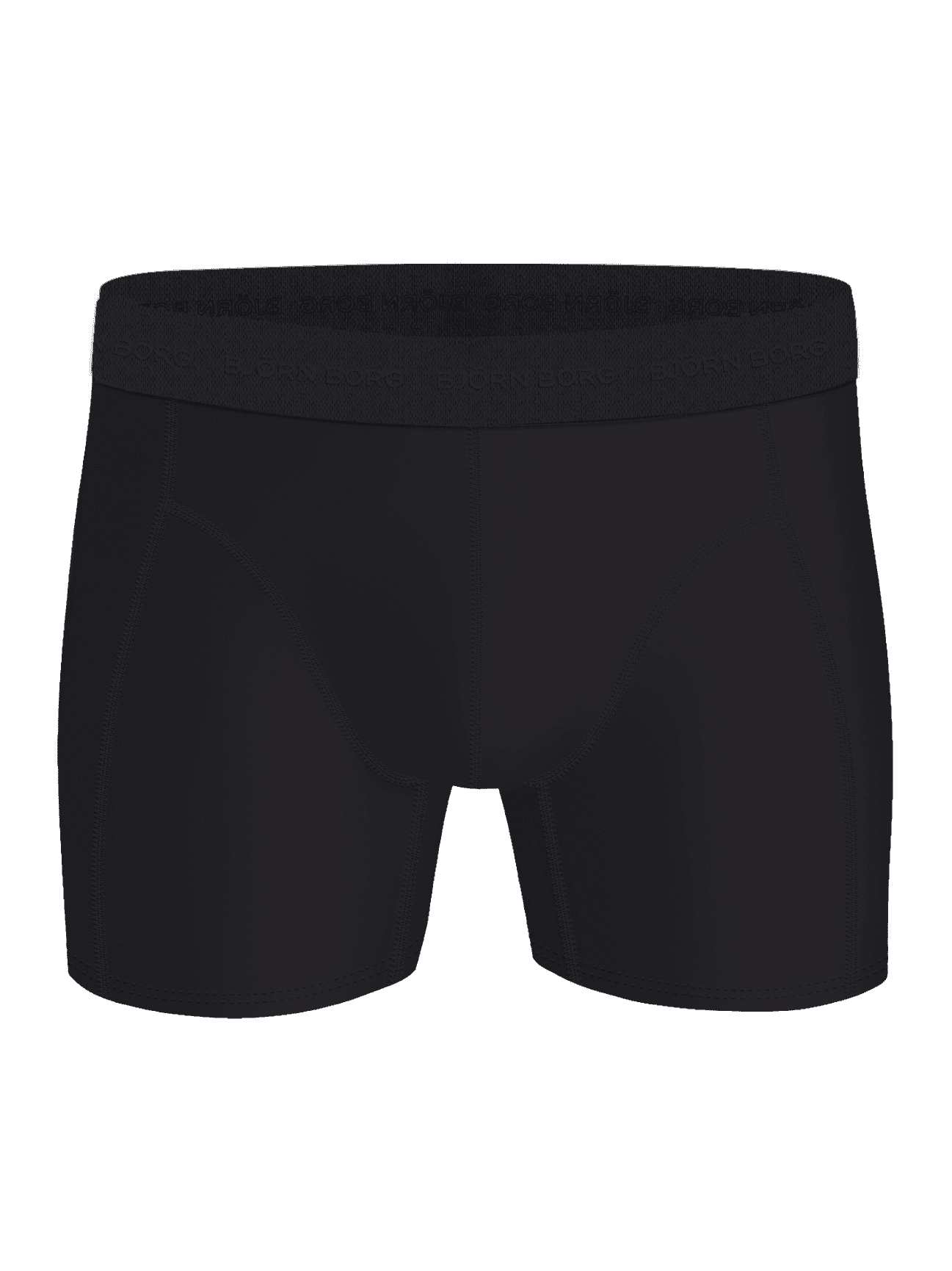 Microfiber Boxers 3-pack in black with quick-drying fabric and a black 30mm herringbone logo waistband for everyday comfort. - Image 5