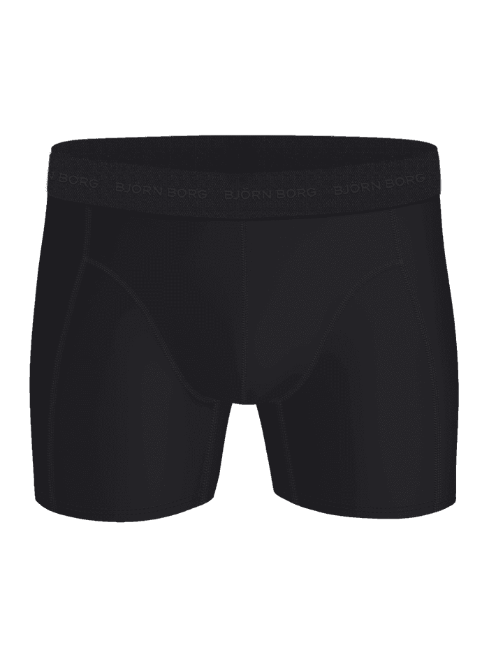 Microfiber Boxers 3-pack in Zwart van sneldrogende stof met een zwarte 30 mm herringbone logo-tailleband voor extra comfort. - Image 5