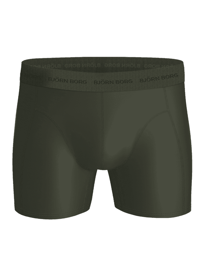 Microfiber Boxers 3-pack in Groen met een sneldrogende, gladde afwerking en een donkergroen logo. - Image 2