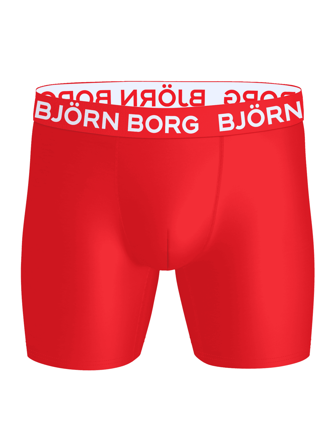 Sports Microfiber Boxers 3-pack in red with a white logo, featuring breathable boxer briefs for training. - Image 2