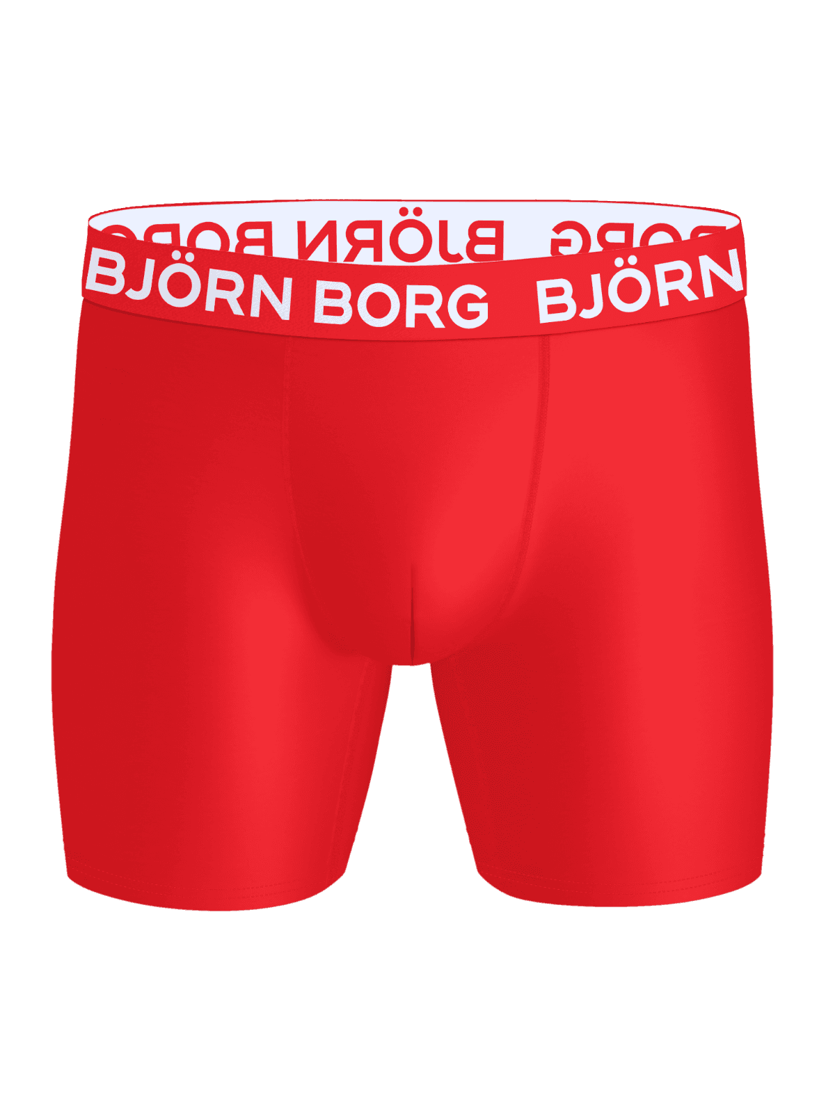 Sports Microfiber Boxers 2-pack in Red, featuring quick-dry microfiber for training with a white logo on the waistband. - Image 4