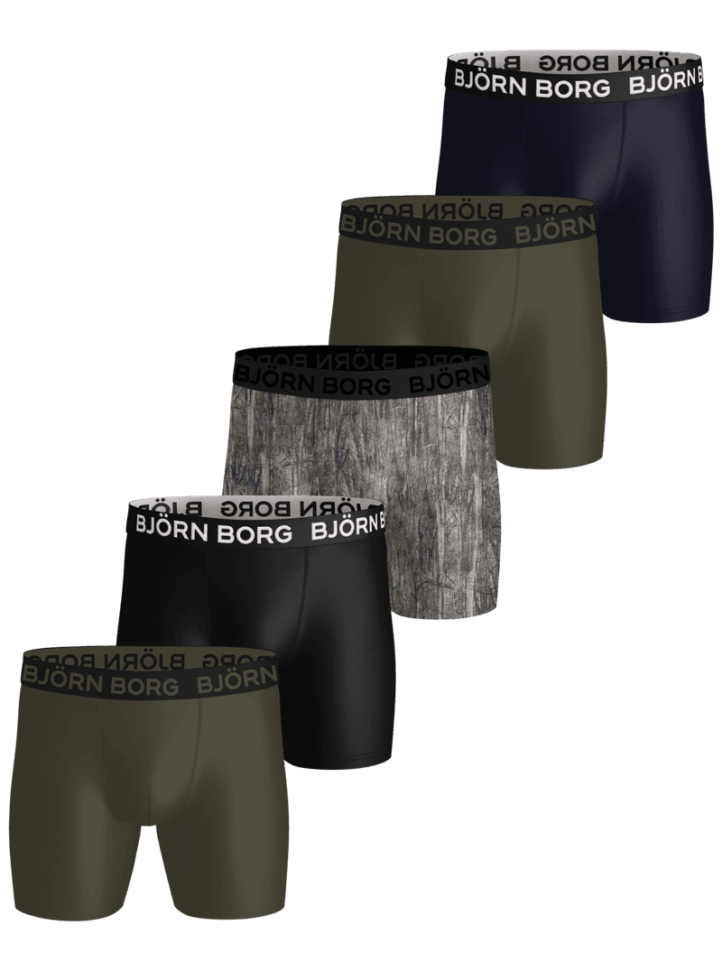 Sports Microfiber Boxers 5-pack