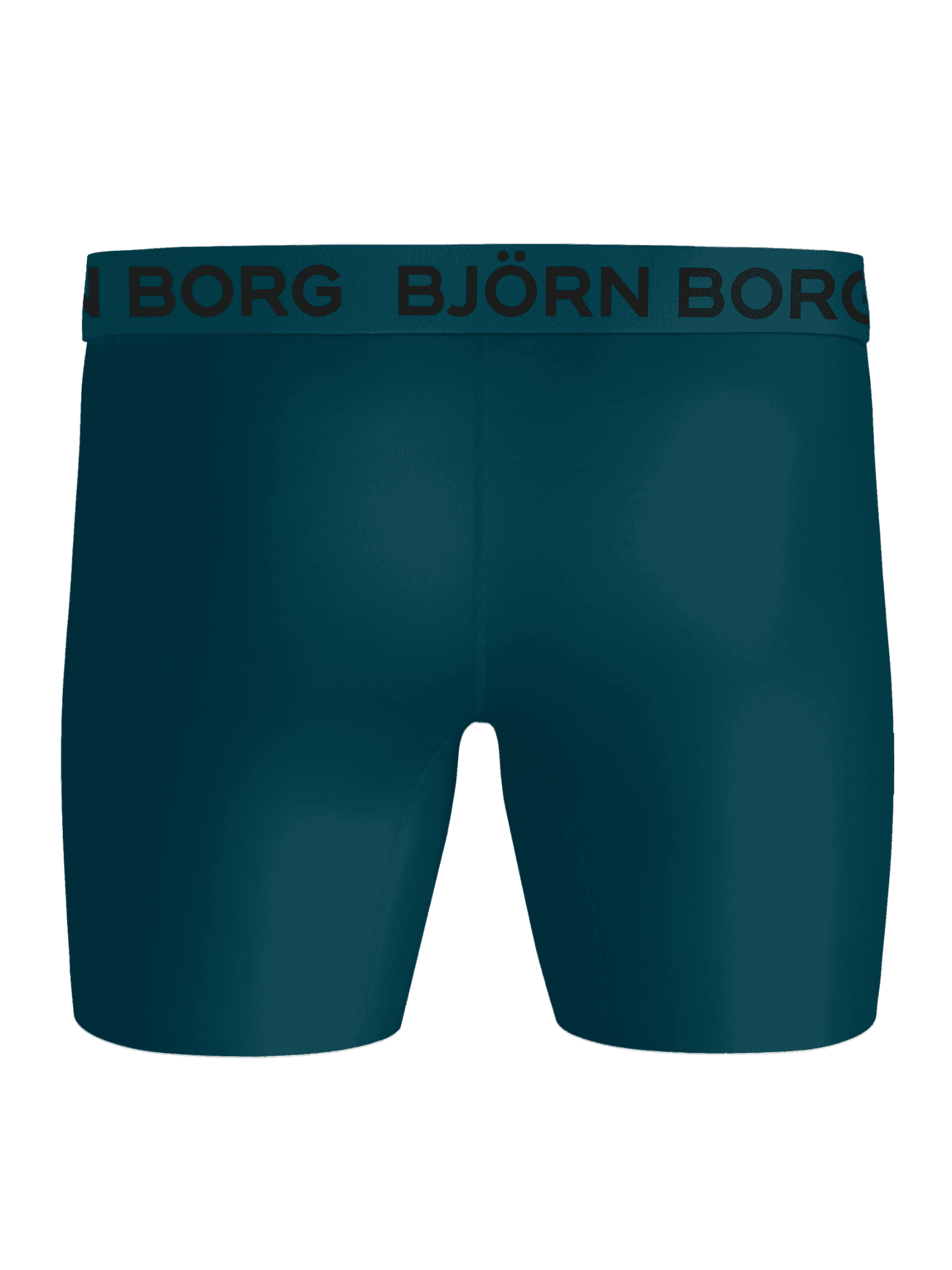 Sports Microfiber Boxers 5-pack in green, showing a back view of training boxer briefs with a black logo. - Image 3