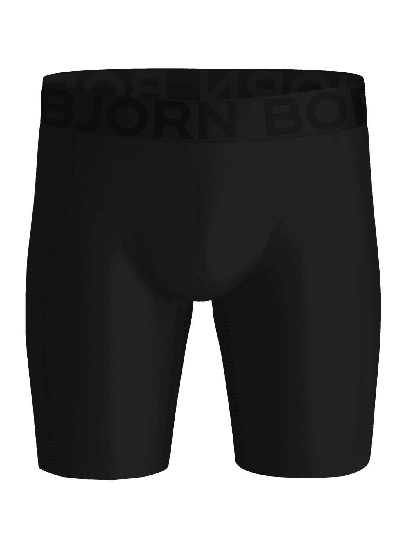 Sports Lightweight Long Leg Boxers 2-pack in black, high-performance training boxer briefs with quick-dry microfiber. - Image 2