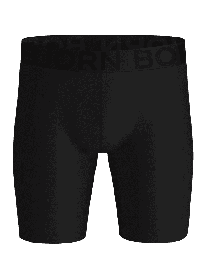 Sports Lightweight Long Leg Boxers 2-pack in black, high-performance training boxer briefs with quick-dry microfiber. - Image 3