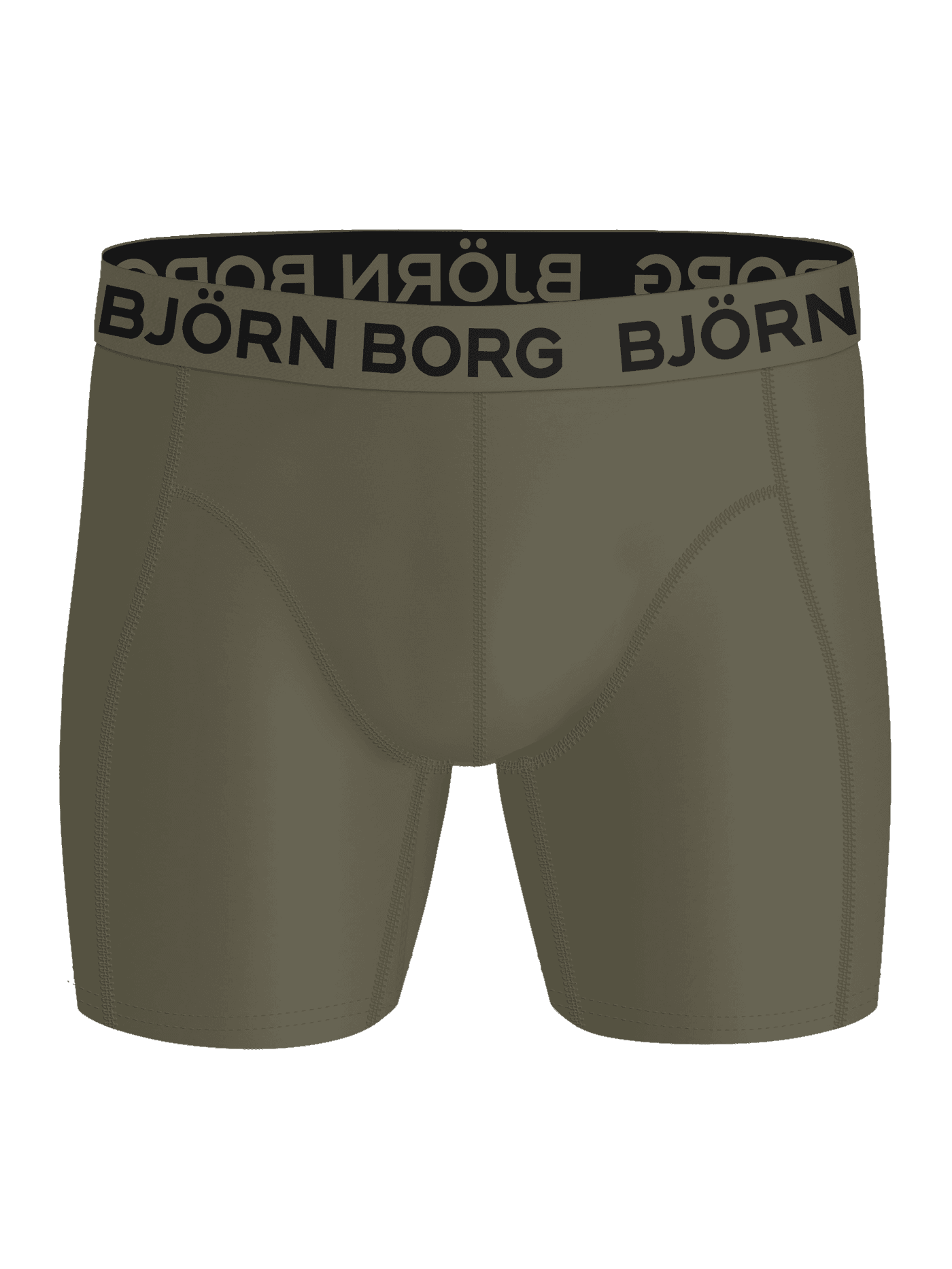 Sports Lightweight Boxers 2-pack featuring green training boxer briefs with a signature black logo waistband. - Image 4