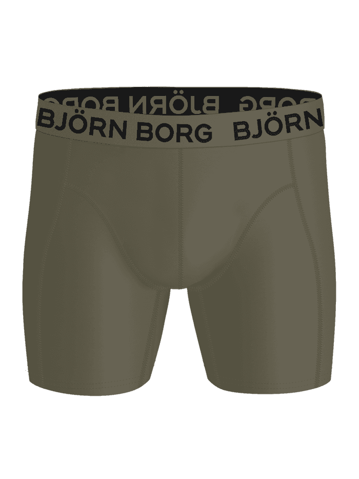 Sports Lightweight Boxers 2-pack in groen met een zwarte logoband voor training. - Image 4