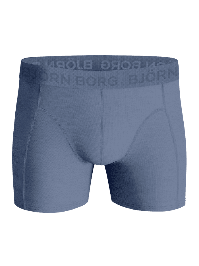 Cotton Stretch Boxers 5-pack in Blauw van zacht katoenstretch met een halfhoge taille en tonale logotailleband. - Image 4